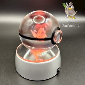 Vente en gros <span class=keywords><strong>de</strong></span> Poké Balls Pokémon K9 gravées en 3D, boule <span class=keywords><strong>de</strong></span> <span class=keywords><strong>cristal</strong></span> lumineuse, Gastly, Eevee, Diancie, ornement <span class=keywords><strong>de</strong></span> bureau, cadeau - Product Image 4