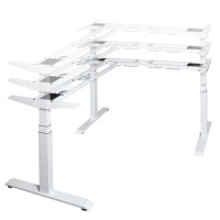 Cadre de bureau debout électrique réglable en hauteur Ada 90 Angle V-Shape Triple Motors avec poutre réglable