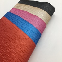 Cuir PU gaufré imperméable et élastique de 0,6 mm, anti-moisissure, pour la décoration des murs, des meubles et des sièges de voiture