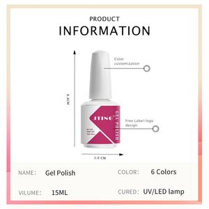 Esmalte de Uñas en Gel <span class=keywords><strong>PRO</strong></span> de 15 ml, 6 Piezas/caja, Colores UV LED, Esmalte de Uñas en Gel, Personalizado OEM, Marca Privada, Juego de Esmalte de Uñas en Gel - Product Image 2