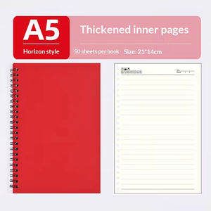 Agenda A5 de 32k Hojas Sueltas, Encuadernada en Espiral, Papel Grueso, Regalo Empresarial, Personalizable con Logotipo, Múltiples Colores - Product Image 6