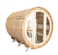 Sauna à vapeur sèche moderne en bois de cèdre rouge massif de haute qualité 2026 pour intérieur et extérieur avec panneau de commande informatisé