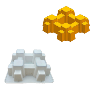 منفذ من المصنع قالب رصف خرسانة من البلاستيك بتصميم أحادي ثمانية وثمانية تصميمات على الطراز الأوروبي من الحجر العشبي لزراعة العشب - Product Image 3