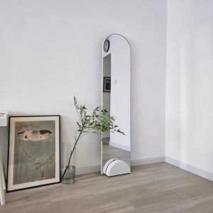 Espejo de cuerpo entero minimalista HD grande con arco, hecho a mano, con LED, multifuncional, moderno, para decoración del hogar - Product Image 6