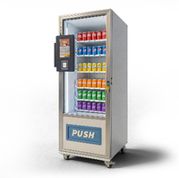 Distributeur automatique de snacks et de boissons pour ascenseur, anti-chute, avec plateau de descente progressif pour articles fragiles