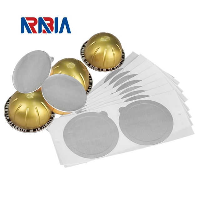 59*33mm 40ml Aluminum Eco-Friendly Food Grade Take Away OEM Reusable Cup Coffee Pod Compatible for Vertuoline Vertuo