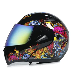 helmet for motorcicles FLIP UP full face helmet with double visor motorcycle helmet