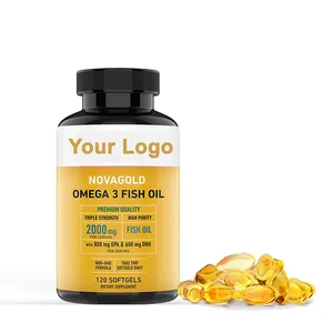 개인 상표 보충교재 심해 Omega 3 어유 Softgel 캡슐