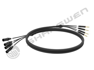 4-Channel <span class=keywords><strong>สาย</strong></span><span class=keywords><strong>สัญญาณ</strong></span>เสียง XLR 3-PIN XLR <span class=keywords><strong>สาย</strong></span><span class=keywords><strong>สัญญาณ</strong></span>สำหรับสตูดิโอตัวผู้ไปยังแจ็คตัวผู้6.35มม. - Product Image 4