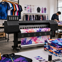 Imprimante jet d'encre textile industrielle pour l'impression de tissus de vêtements de sport, machine d'impression numérique à alimentation automatique