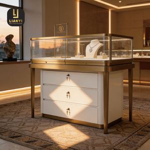 Vitrine à bijoux sur mesure avec panneaux en verre pare-balles et serrure biométrique avancée ODM pour une sécurité maximale Boutique - Product Image 2