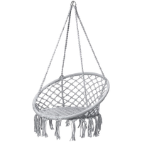 Fauteuil suspendu en macramé moderne, siège balançoire en corde fait main, rembourré, mobilier d'intérieur et d'extérieur pour chambre, cour, hôtel