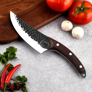 Top Sale Serapian Forged Handmade Butcher Knife Bone Cut Cleaver Camping Knife Kitchen Cutting Chef Knife