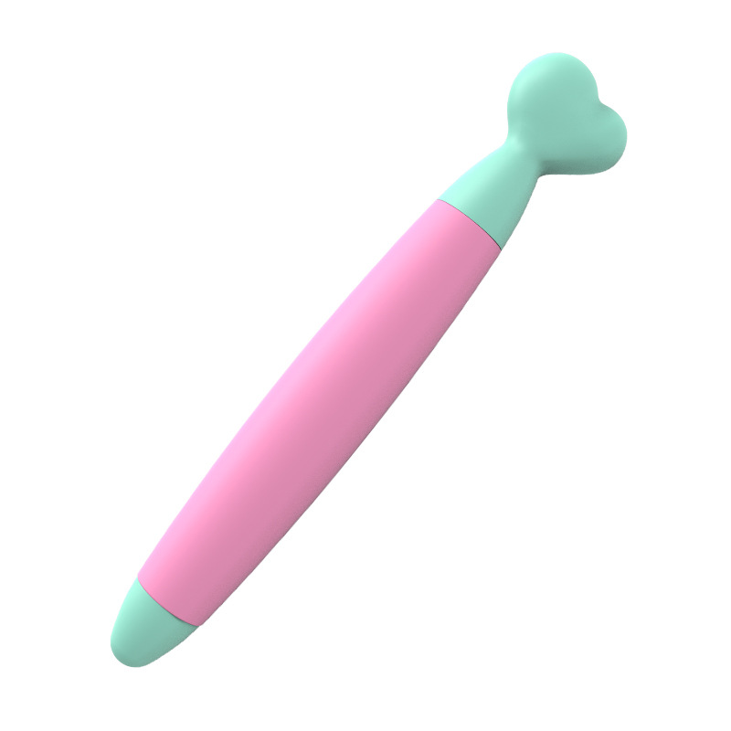Stylo en silicone liquide de qualité alimentaire, type poisson rose.