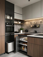 Kabinet Dapur Modular Shaker Modern Kelas Atas MDF Lapisan Akrilik Premium Ramah Lingkungan Garansi 5 Tahun Mewah