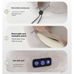 Versatile U <b>Shaped</b> <b>Pillow</b> for Office, Rechargeable Neck Massager with Heat, Soft Travel Neck <b>Pillow</b> - Product Image 3
