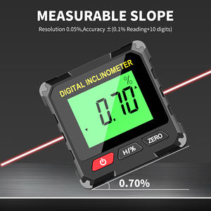 Plage de mesure 4*90 ° Résolution 0.05 ° Boîte de niveau numérique Détecteur d'<span class=keywords><strong>angle</strong></span> Outil de mesure Rapporteur de construction Inclinomètre - Product Image 5