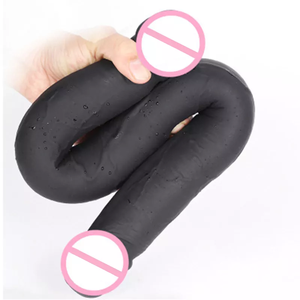 GF doppio lato Dildo per lesbiche giocattoli del sesso all'ingrosso gomma Silicone Super Realisticas nero grande cazzo pene prodotti per adulti - Product Image 5