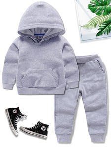 Venta al por mayor calidad niños algodón sudadera pantalones de chándal ropa conjunto niño Jogging chándal niños cremallera sudaderas conjunto - Product Image 5