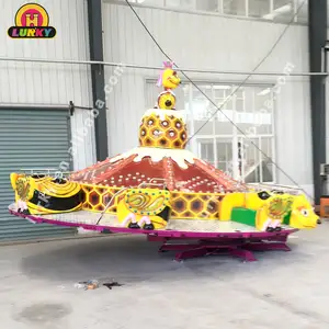 Pretpark rit familie games rotary ballerina draaitafel bee stijl vliegende disco ritten voor verkoop