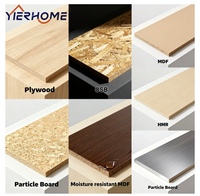 Kleine Küche Full Set Island Tisch Umwelt freundliche moderne Pantry-Schränke Custom Kitchen Design Inklusive Wasserhahn