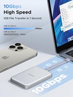 UGREEN Magnetic M.2 Nvme SSD Enclosure Untuk IPhone 16 15 Pro Max Casing SSD Eksternal Dengan PD 100W 10Gbps USB C Ke Adaptor NVME