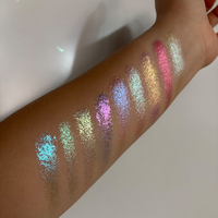 Palette de fards à paupières pour fabricants, maquillage haute pigmentation, fard à paupières pressé, marque privée, palette de fards à paupières duo-chrome 9 couleurs