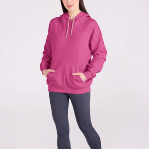 Sweat-shirt à capuche oversize pour femme, pull en molleton décontracté à coupe ample avec cordon de serrage et poche kangourou, style streetwear - Product Image 2