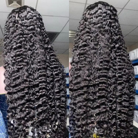 Venta al Por Mayor de Pelucas de Encaje Frontal Completo HD Transparente SDD sin Pegamento de Cabello Humano Virgen Crudo Vietnamita Rizado Kinky y Rizado Birmano