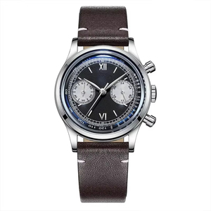 Addiesdive <span class=keywords><strong>2037</strong></span> - Reloj de Cuarzo para Hombre, Diseño Nuevo, Correa de Cuero Genuino, 3 Esferas, Cronógrafo VK46, Resistente al Agua 100 m, Reloj Deportivo - Product Image 1