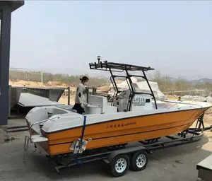 Perahu Pancing Walkable 27ft dengan Outboard