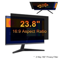 Filtro de Pantalla de Privacidad Bidireccional Anti-Espionaje, Anti-Reflejos y con Bloqueo de Luz Azul para Monitor de Escritorio Samsung de 23.8 Pulgadas 16:9