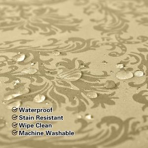 Jacquard Khăn trải bàn hoa mẫu Polyester bảng vải tràn bằng chứng chống bụi chống nhăn bảng bìa cho nhà bếp - Product Image 2