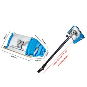 تروس قابلة للتعديل <span class=keywords><strong>5</strong></span> قضبان 8 بوصة 10 بوصة 12 بوصة من سبائك الألومنيوم دريوال أداة صندوق تشطيب مسطح لسقف الجدار لصق كشط - Product Image 4