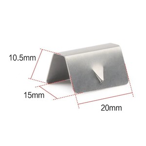 Stainless Steel <b>Car</b> Windshield <b>Clips</b> D2407 Silver For Replace Repair Auto Fastener - Product Image 2