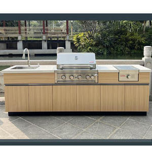 Protezione solare esterna e armadio Barbecue impermeabile, sportello per il funzionamento <span class=keywords><strong>del</strong></span> Barbecue, materiale in lega di alluminio armadi da <span class=keywords><strong>cucina</strong></span> - Product Image 2