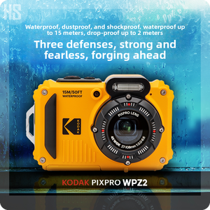 Appareil photo numérique robuste <span class=keywords><strong>Kodak</strong></span> WPZ2 16,35 MP, capteur CMOS d'entrée de gamme pour usage domestique, zoom optique 2x-7x, écran 2 "-3", vidéo 1080p - Product Image 2