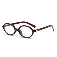 Monture optique unisexe en PC massif à monture complète, forme ovale, avec verres anti-lumière bleue, pour visages en forme de losange, promotion économique