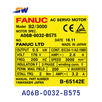 Moteur servo AC CNC FANUC A06B-0032-B575