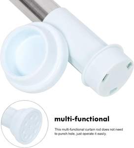 <span class=keywords><strong>Tringle</strong></span> télescopique en acier inoxydable épaissi, best-seller du fabricant, <span class=keywords><strong>tringle</strong></span> de rideau de douche sans perçage, <span class=keywords><strong>tringle</strong></span> à tension réglable - Product Image 3