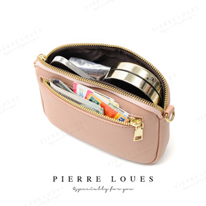 Pierre Loues Women's <b>Small</b> Square Shoulder <b>Bag</b> Pink Zipper Waterproof Everyday Use Summer 2024 - Product Image 1