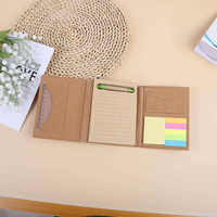 Kraft couverture nouveauté LOGO personnalisable todo list bloc-notes journal papier mémo notes autocollantes ensemble pastel vente en gros