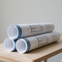 24 "36'' CAD INKJET Bond Plotter ROLLOS de papel para dibujo de ingeniería