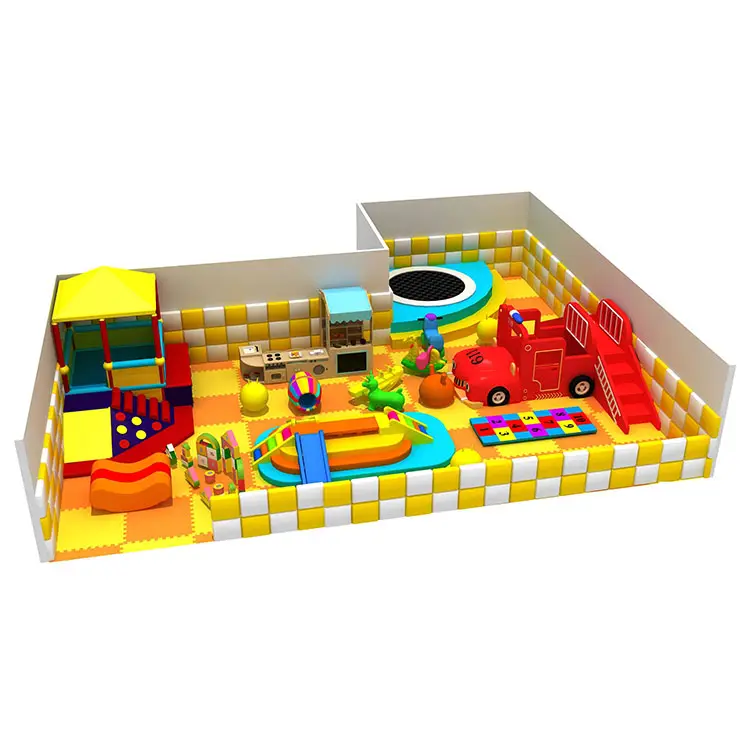 Plastic playground kids indoor used soft play equipment for sale