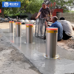 New arrivals có thể thu vào bollard tự động thủy lực bollard thép đường lái xe an ninh cho trường pollare bollards - Product Image 5