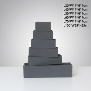 Macetas Rectangulares Grandes de Fibra de Arcilla Disponibles en Varios Colores, Macetas Minimalistas Ecológicas para Plantas de Interior y Exterior - Product Image 3