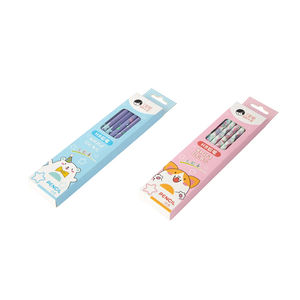 Crayons HB mignons de <span class=keywords><strong>dessin</strong></span> animé, fournitures scolaires pour étudiants, ensemble de crayons de <span class=keywords><strong>dessin</strong></span> pour étudiants, crayons standard mignons avec gomme et carte - Product Image 1