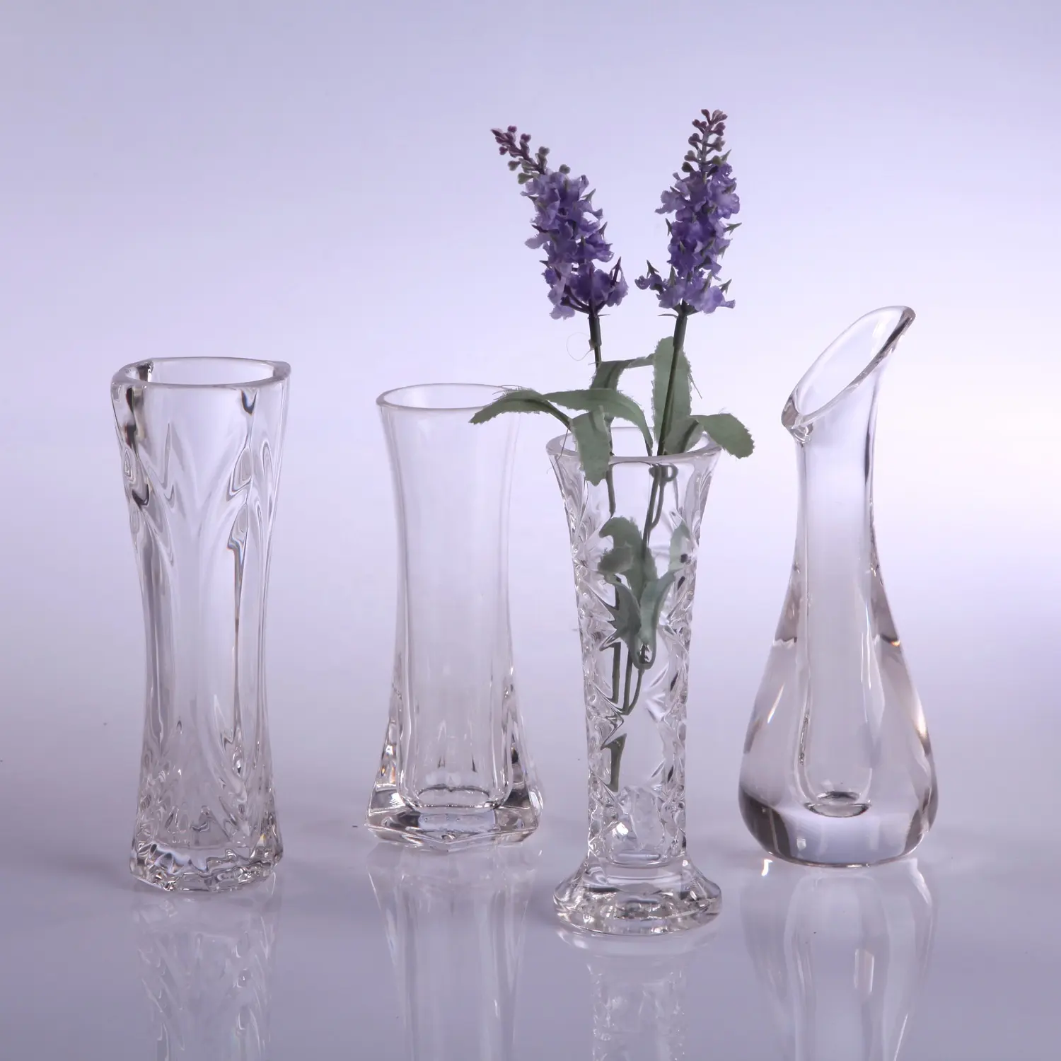 ジンデ透明プラスチッククリスタル小さな花瓶コーヒー洋食レストランホームテーブルオーナメント花瓶