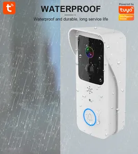 5G 2.4G Wifi Video Deurbel 1080P Tuya Smart Outdoor Draadloze Intercom Waterdichte Draadloze Camera Met Ac/Dc Voeding