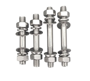 Visserie en acier inoxydable (304/316) standard DIN avec rondelle plate et finition brute classe 6 - Product Image 1